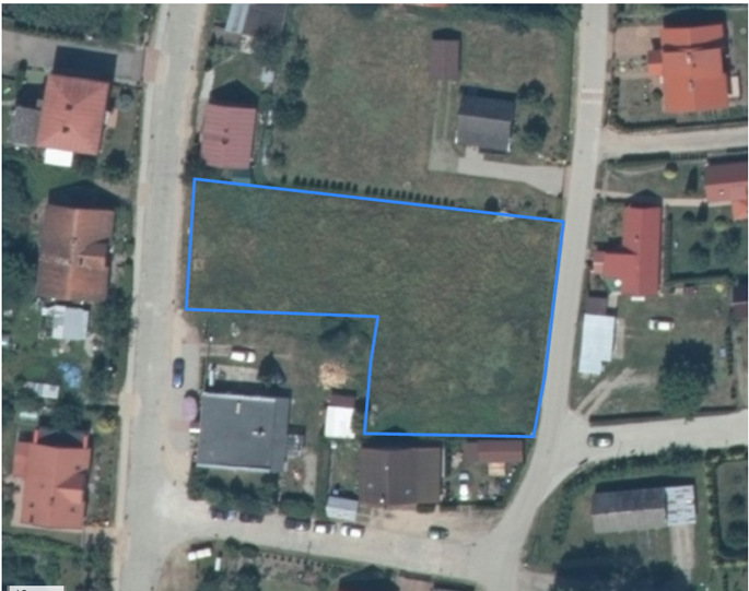 Działka budowlana 1832 m² - Gryźliny